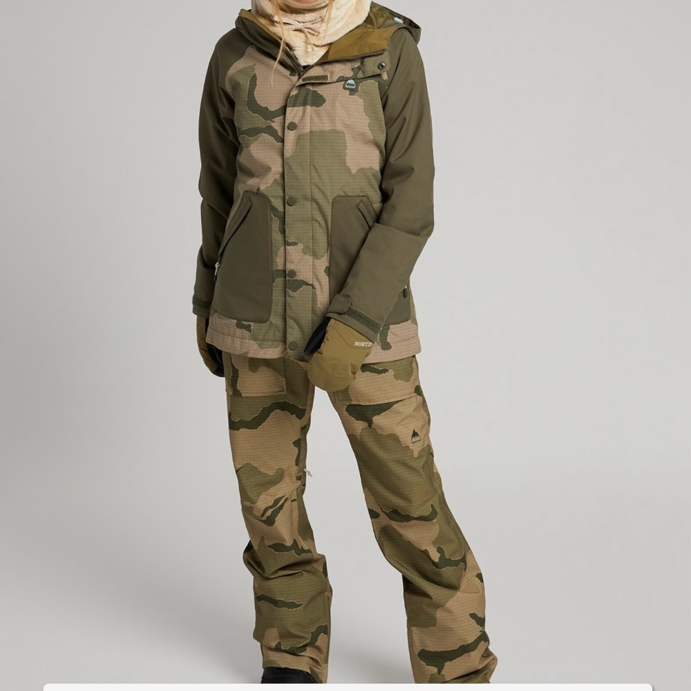Camo Burton Black Ski & Snowboarding Jacket